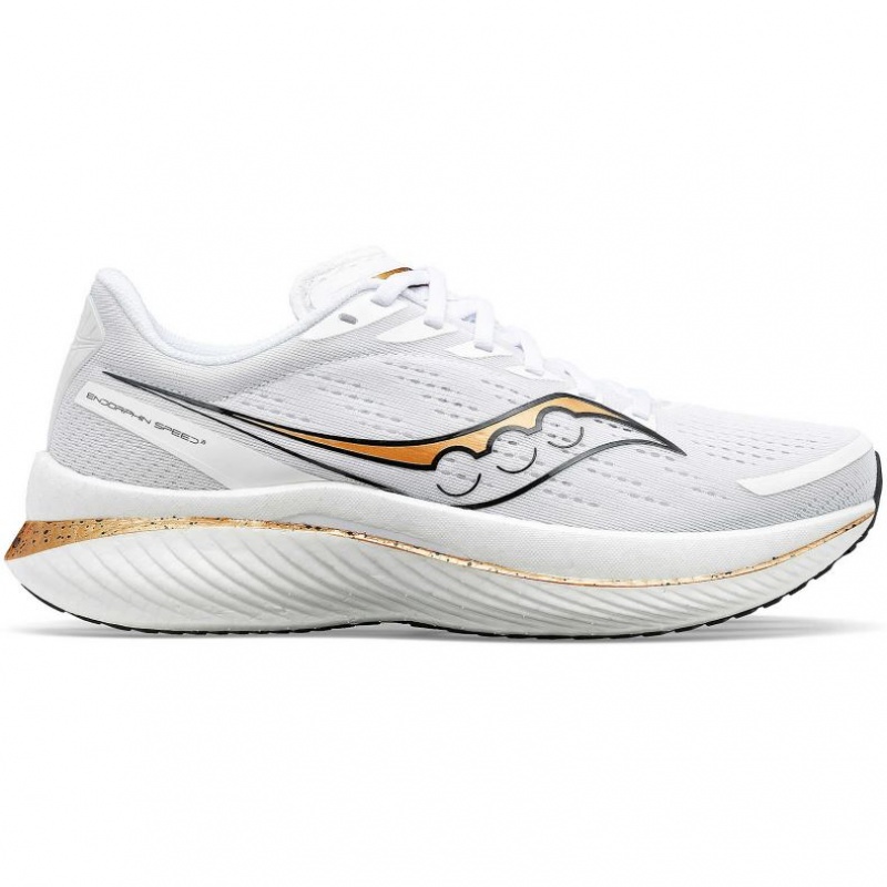 White Women\'s Saucony Endorphin Speed 3 Running Shoes | MALAYSIA-RWSK