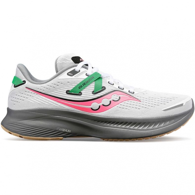 White Women\'s Saucony Guide 16 Running Shoes | MALAYSIA-TKQN