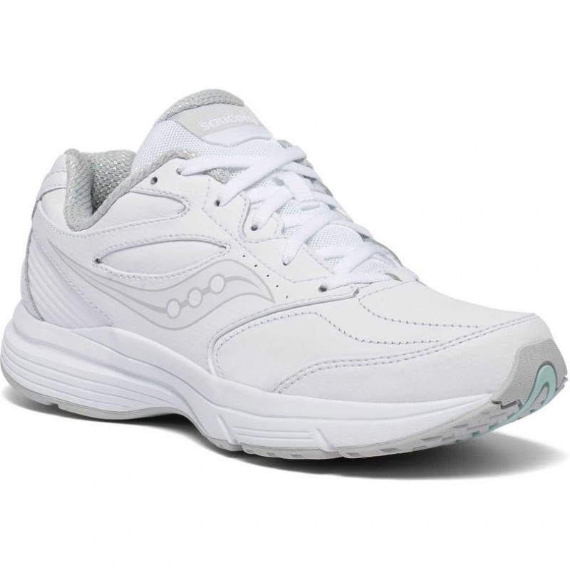 White Women's Saucony Integrity Walker 3 Extra Wide Running Shoes | MALAYSIA-YRJK