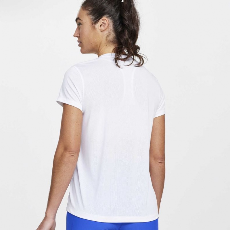 White Women's Saucony Stopwatch Short Sleeve T-Shirt | MALAYSIA-JFRX