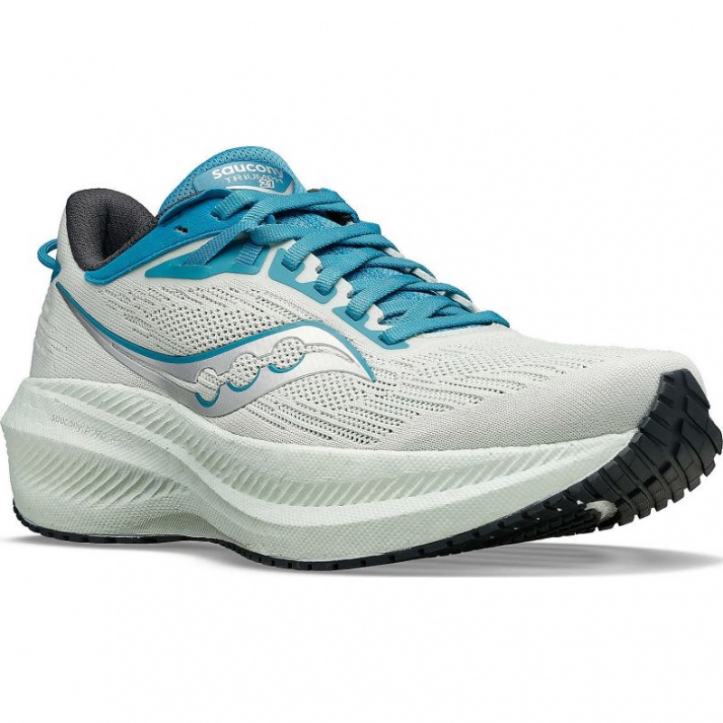 White Women's Saucony Triumph 21 Running Shoes | MALAYSIA-XTSQ