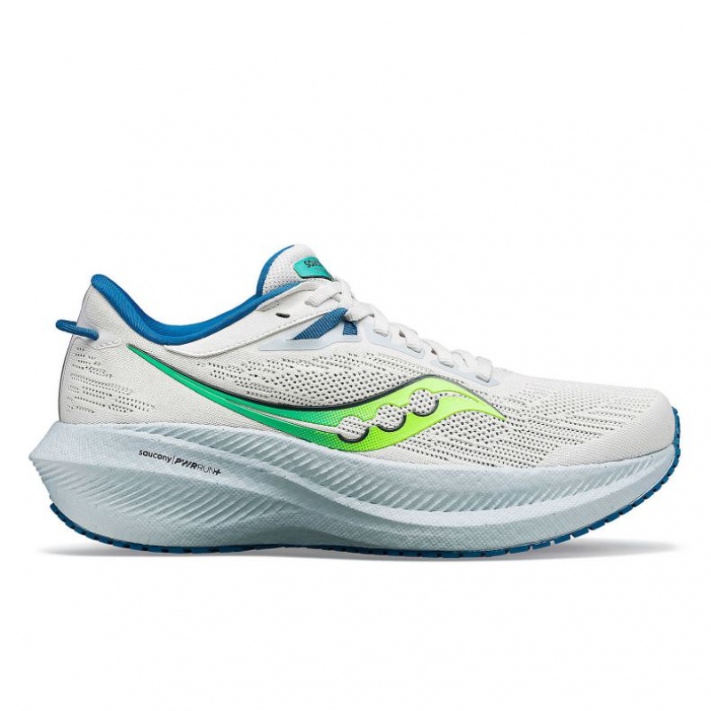 White Women\'s Saucony Triumph 21 Running Shoes | MALAYSIA-PDON