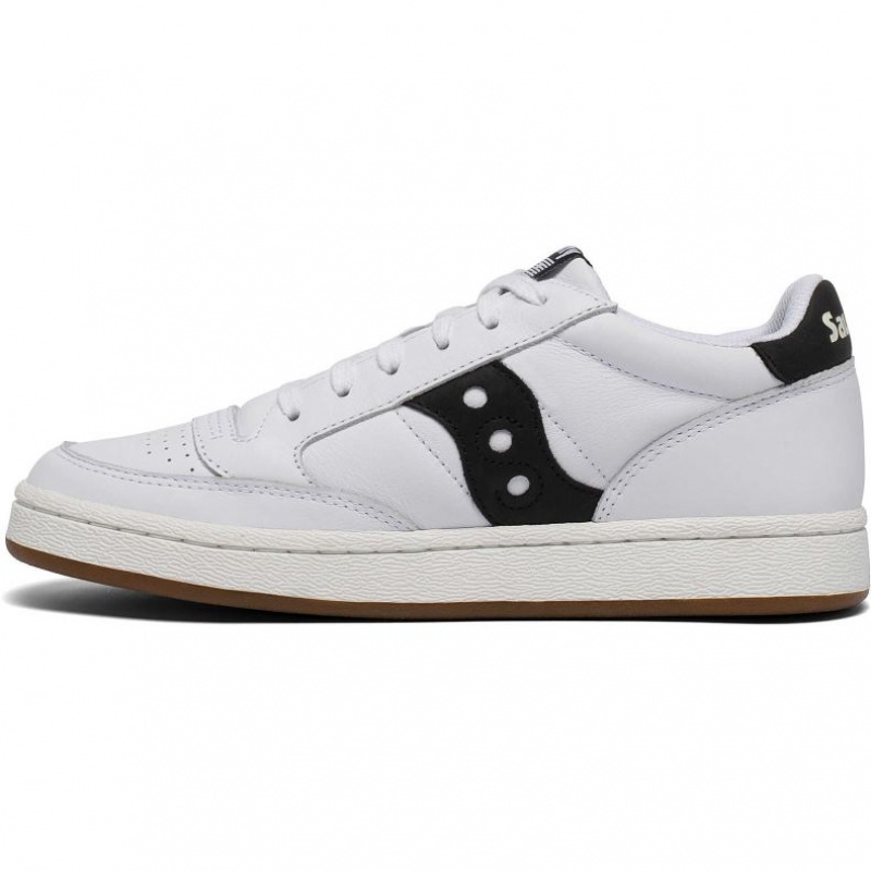 White / Black Men's Saucony Jazz Court Sneakers | MALAYSIA-YSOC