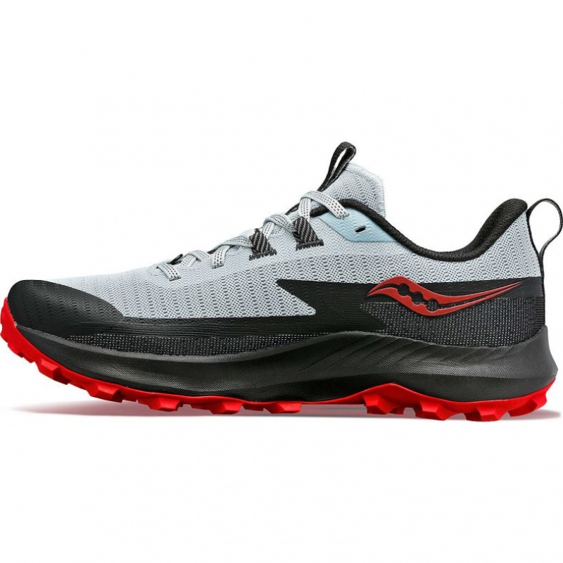 White / Black Men's Saucony Peregrine 13 Trail Running Shoes | MALAYSIA-HRPZ