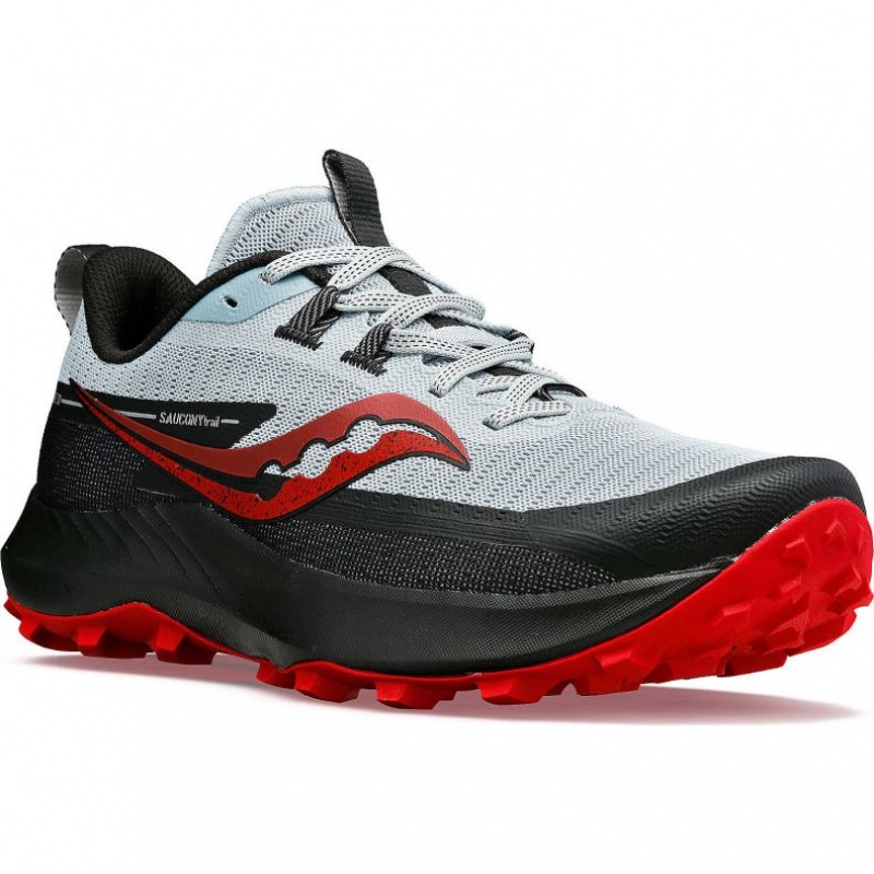 White / Black Men's Saucony Peregrine 13 Trail Running Shoes | MALAYSIA-HRPZ