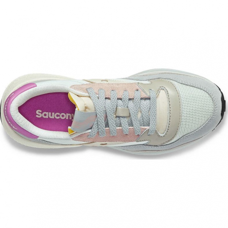 White / Grey / Rose Women's Saucony Jazz NXT Sneakers | MALAYSIA-EGHL