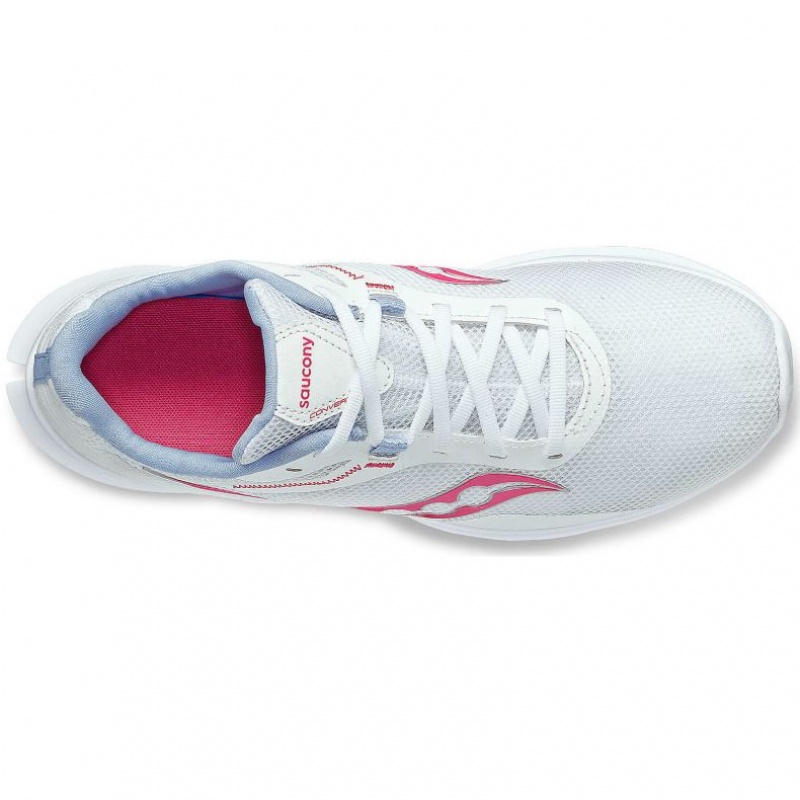 White / Pink Women's Saucony Convergence Running Shoes | MALAYSIA-XEPR