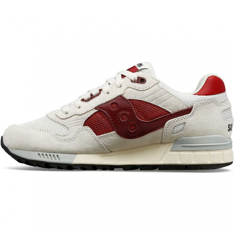 White / Red Men's Saucony Shadow 5000 Sneakers | MALAYSIA-HYUC