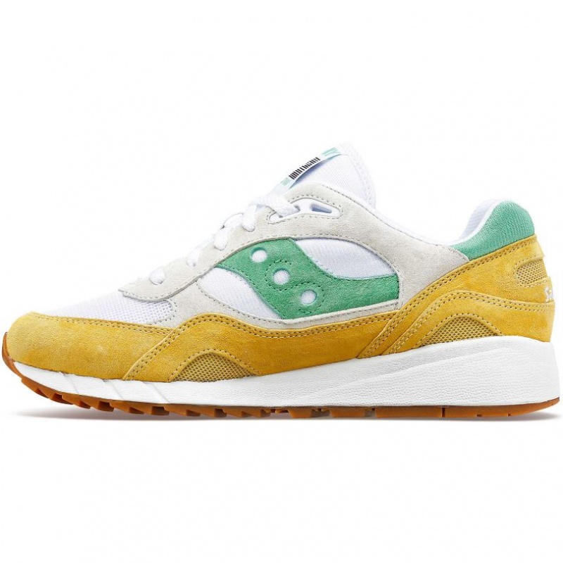 White / Yellow / Green Women's Saucony Shadow 6000 Sneakers | MALAYSIA-TRCV