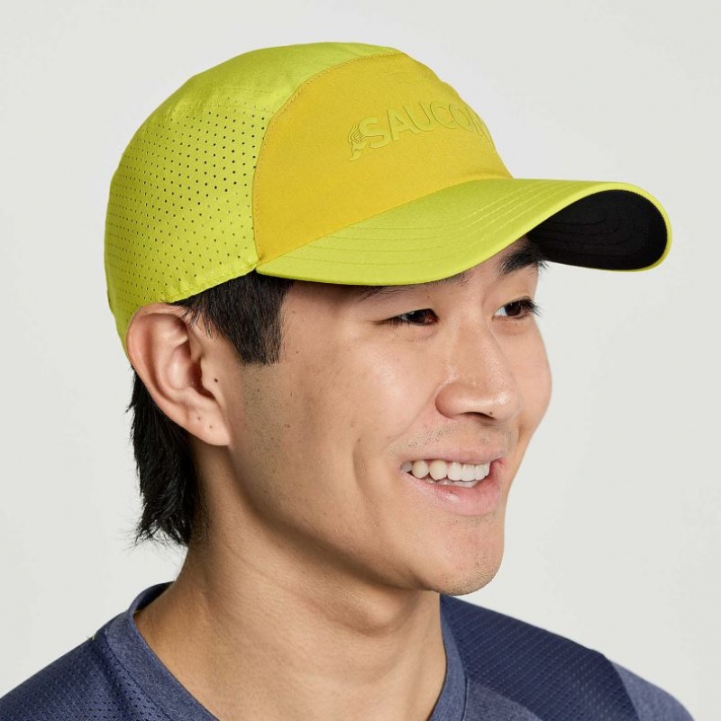 Yellow Men\'s Saucony Outpace Hat | MALAYSIA-CVJM