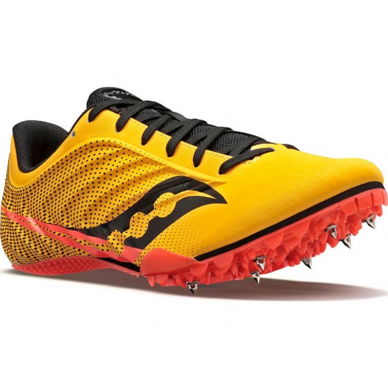 Yellow Men's Saucony Spitfire 5 Spikes | MALAYSIA-AVJM