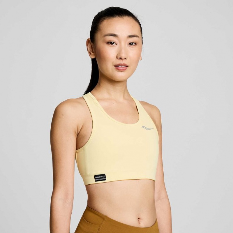 Yellow Women\'s Saucony Fortify Bra | MALAYSIA-AQRM