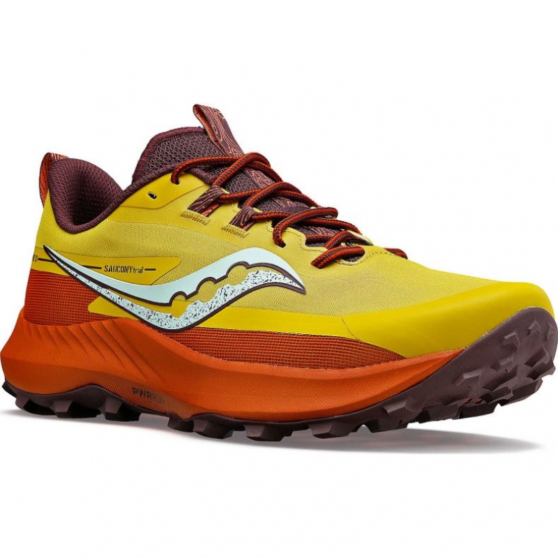 Yellow Women's Saucony Peregrine 13 Trail Running Shoes | MALAYSIA-KDFI