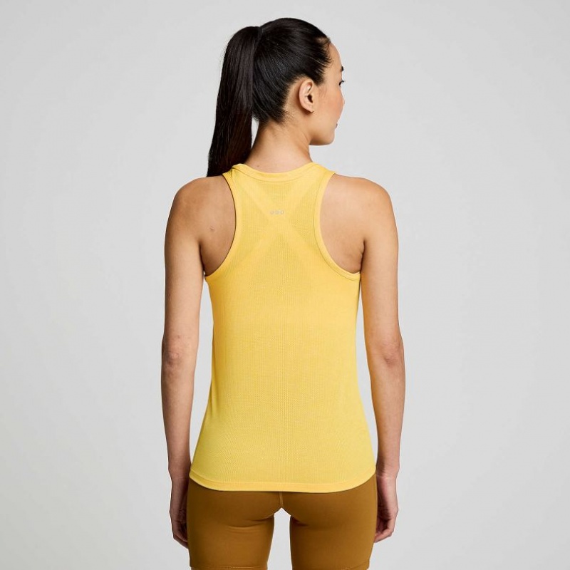 Yellow Women's Saucony Stopwatch Singlet | MALAYSIA-UHGR