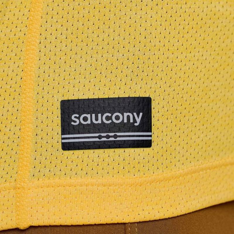 Yellow Women's Saucony Stopwatch Singlet | MALAYSIA-UHGR