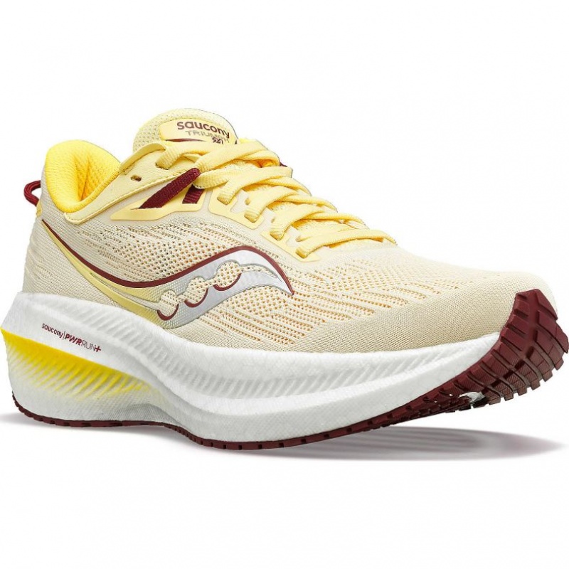 Yellow Women's Saucony Triumph 21 Running Shoes | MALAYSIA-POEZ